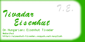 tivadar eisenhut business card